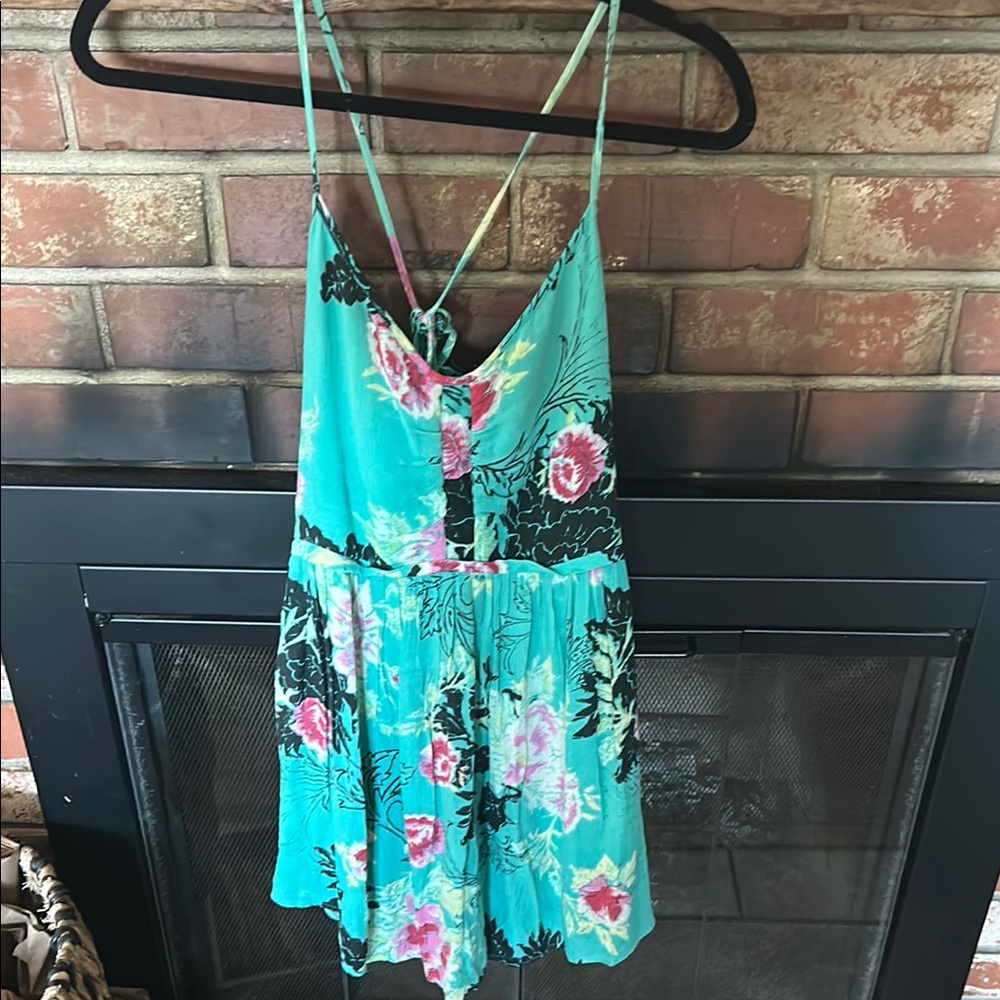 Billabong Teal Floral Dress